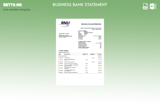 модерен стил на источниот дел на Тимор BNU фирма за проверка на изводот на сметк